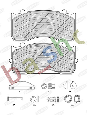 Brake pads set knorr fits - knorr,