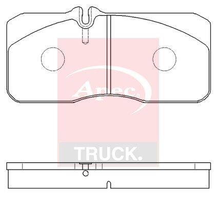 Brake pad set - brake, front