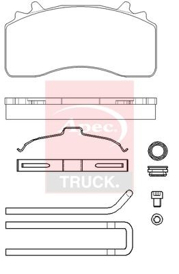 Brake pad set front with - pad,