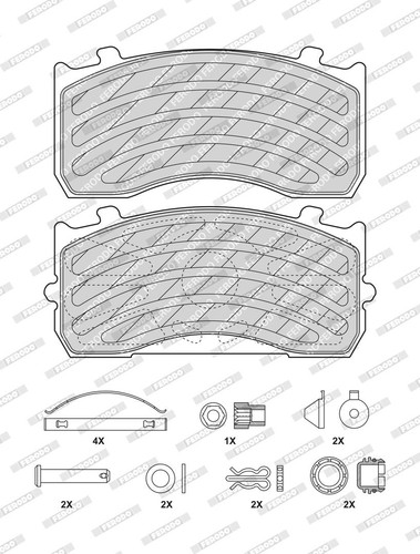 Brake pad set disc - set,,