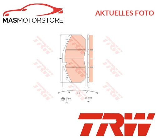 Set brake pads - , trw