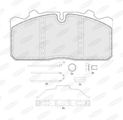 Beral bcv29088tk brake - bcv29088tk, pad