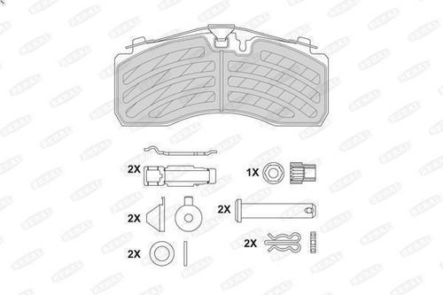 Brake pad set disc - pad,